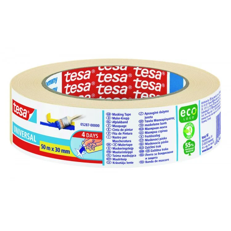 Tesa Economy afplaktape chamois 30mm 50m