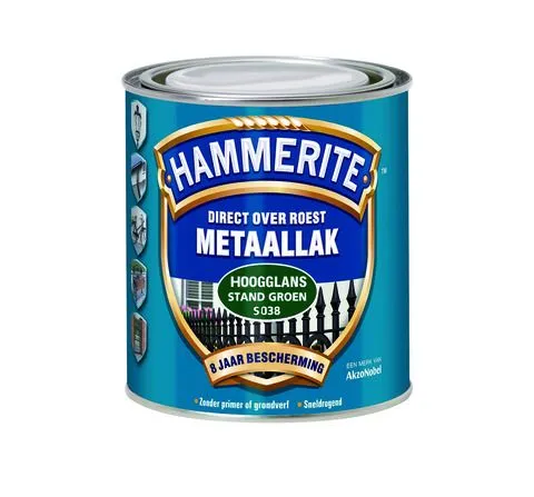 Hammerite metaallak hoogglans S038 standgroen 750ml