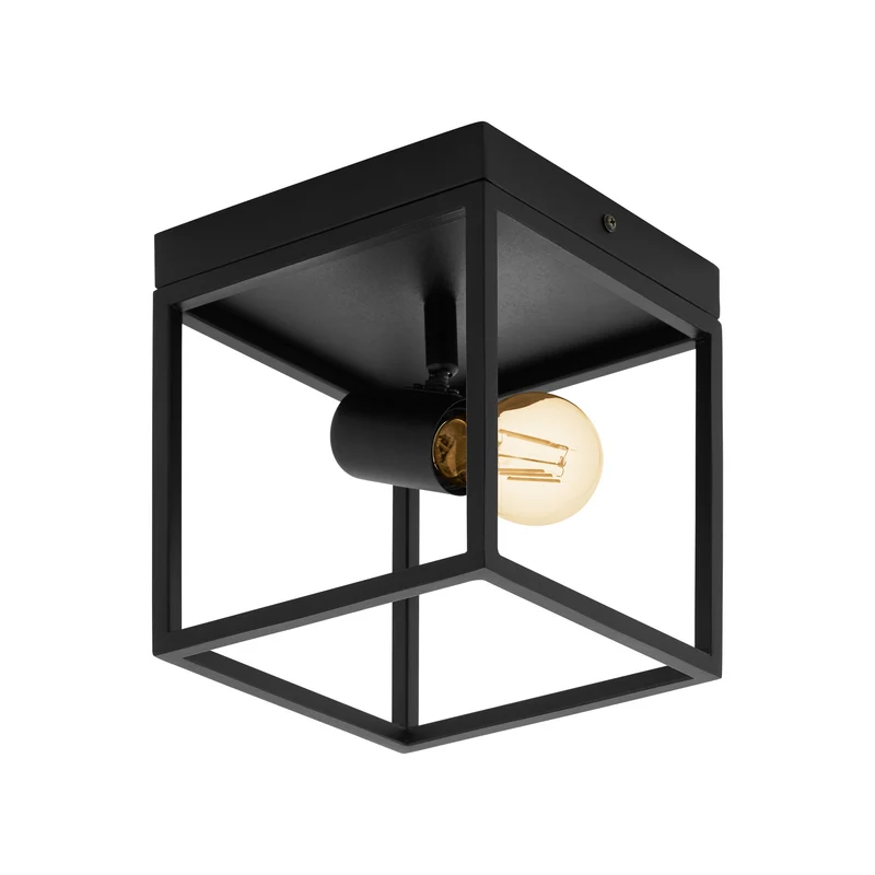 Eglo Silentina LED plafondlamp 18x18x20,5cm zwart staal
