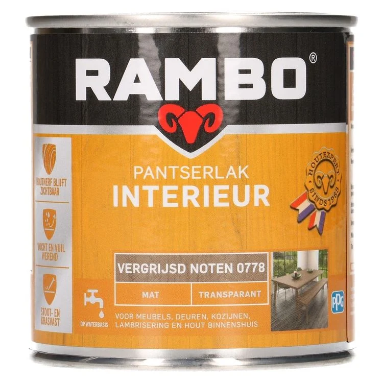 Rambo Pantserlak mat interieur 778 250ml