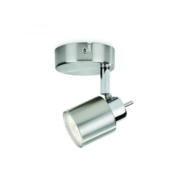 Philips Essentials LED Meranti 1-lichts plafondlamp kantelbaar nikkel