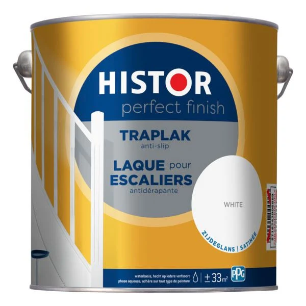 Histor Perfect Finish traplak zijdeglans 7000 white 2,5L