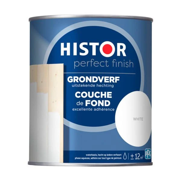 Histor Perfect Finish grondverf zijdeglans 7000 white 750ml