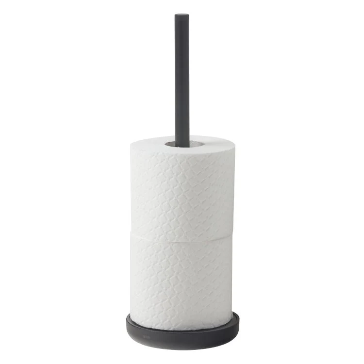 Tiger Urban toiletrolhouder zwart enkel RVS, kunststof rond