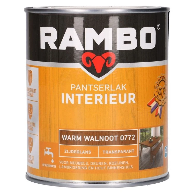 Rambo Pantserlak zijdeglans interieur 772 750ml