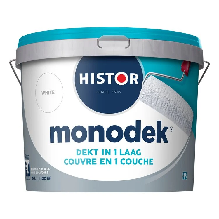 Histor Monodek muurverf mat 6400 wit 10L