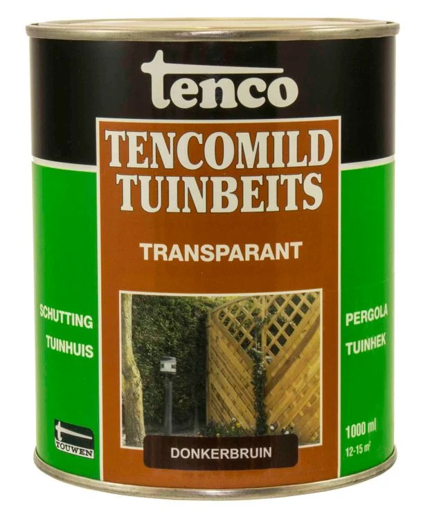 Tenco Tencomild tuinbeits zijdemat donkerbruin 1L