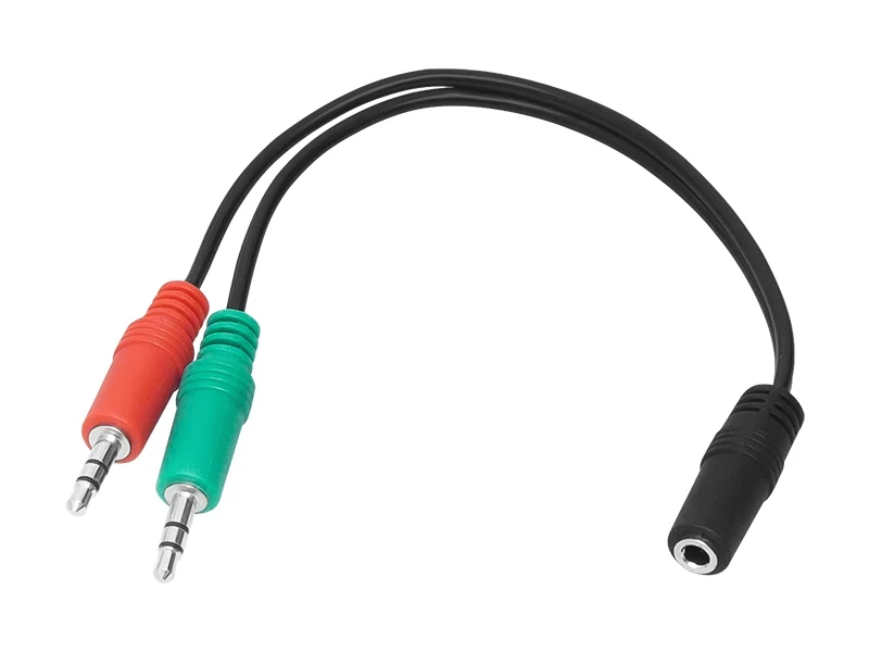 3.5mm Jack splitter - 2x Male naar 1x Female