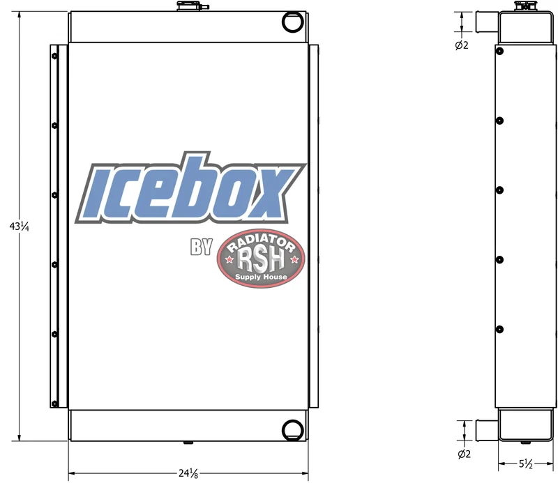 Case, IH 1680 Radiator # 845285