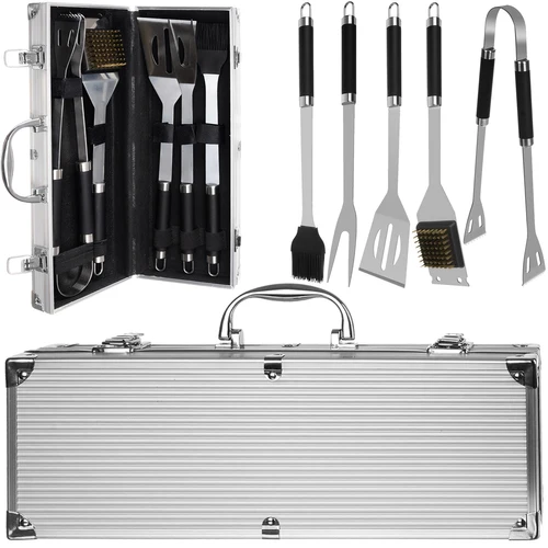 Barbeque Gereedschap Set - inclusief Alluminium Koffer