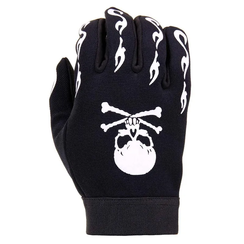 Fostex Mechanic Neopreen Handschoen Skull And Bones - Zwart