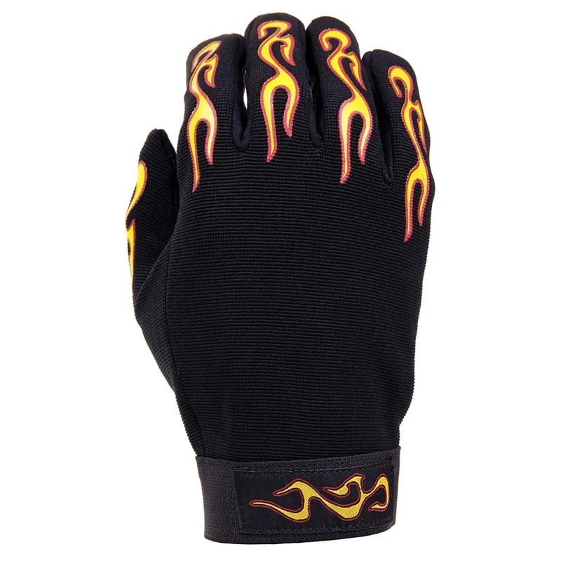 Fostex Mechanic Neopreen Handschoen Flames - Zwart