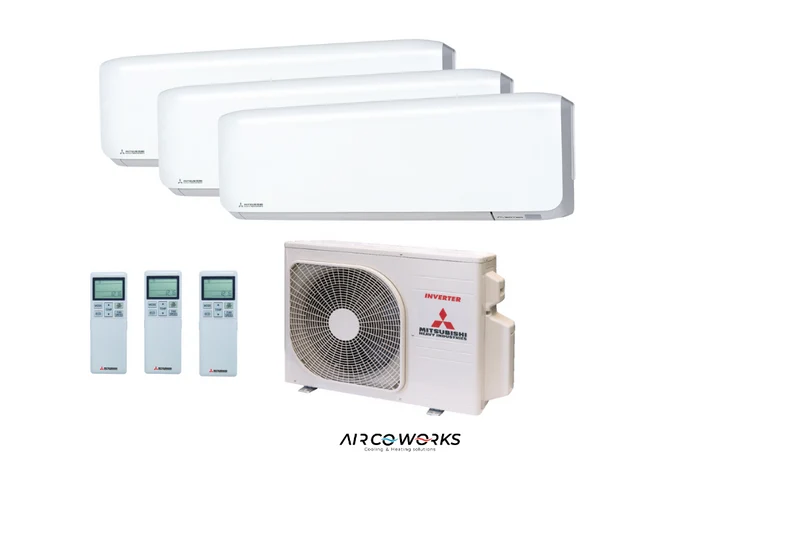 Mitsubishi Multisplit SCM50ZS-W Wandunit 3x SRK20ZS-W