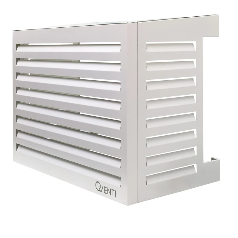 QVENTI Airco Omkasting Wit – Voor Buitenunit (115×85×57.5 cm)
