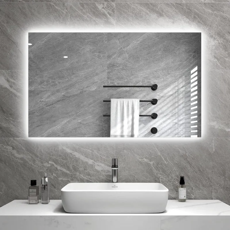 Tweedekans - Spiegel infrarood verwarming met led verlichting 60 x 120 cm 700Watt - Default