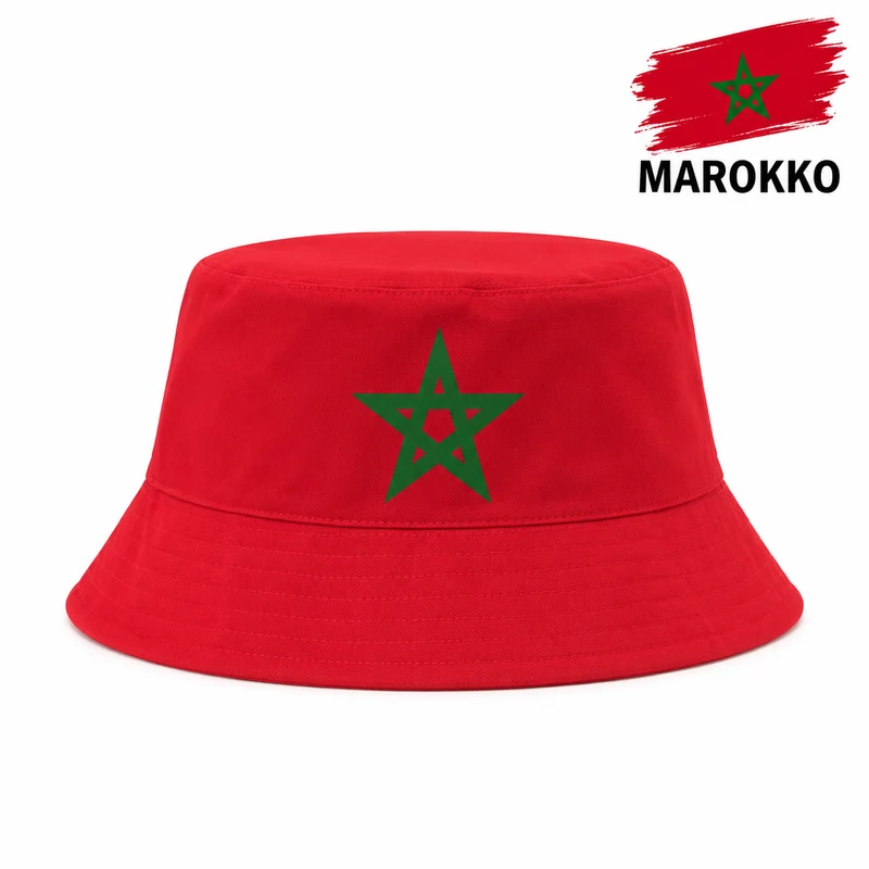 Marokko WK 2026 Vissershoed – Rode Supportershoed