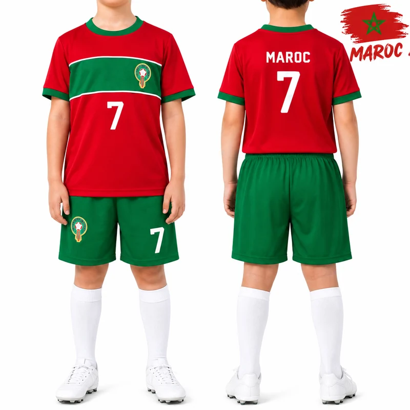 Marokko WK 2026 Kinderset – Voetbalshirt & Short