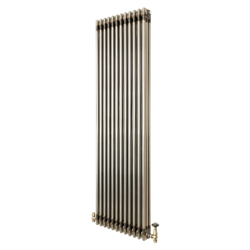 Traditionele Radiator & Kraan - 3-Kolom - 1800 x 560 mm - Ruw Metaal
