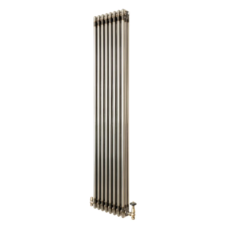 Traditionele Radiator & Kraan - 3-Kolom - 1800 x 380 mm - Ruw Metaal
