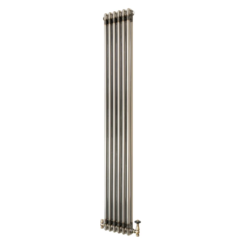 Traditionele Radiator & Kraan - 2-Kolom - 1800 x 290 mm - Ruw Metaal