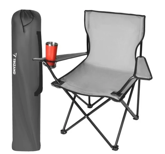 Camping Vouwstoel - Grijs