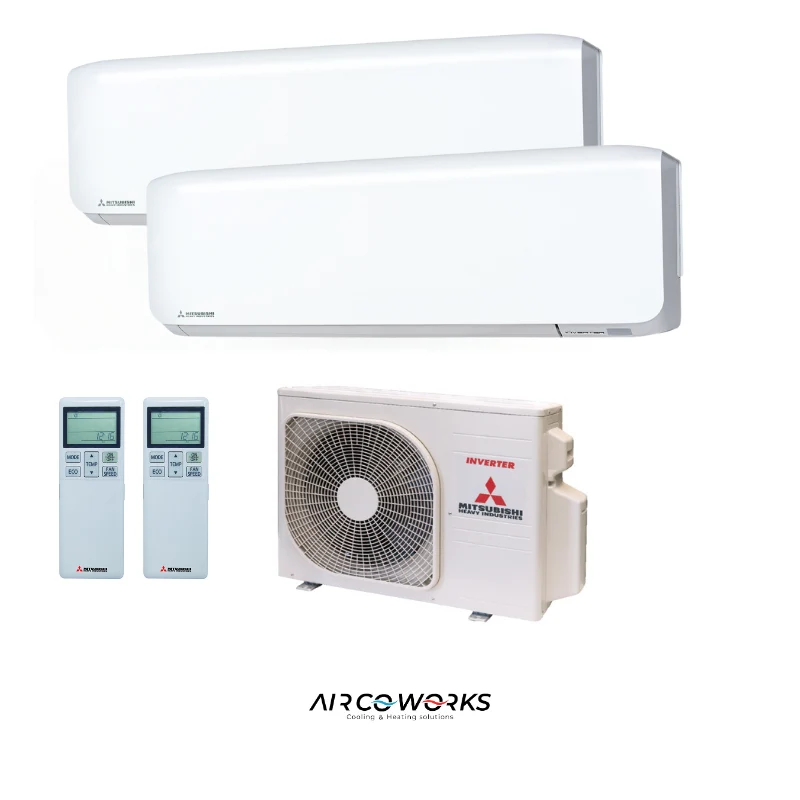 Mitsubishi Duosplit SCM40ZS-W Wandunit SRK25ZS-W/ SRK35ZS-W