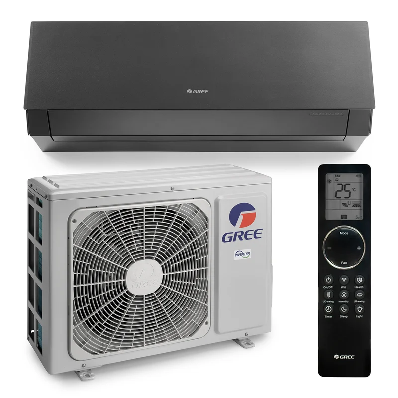 GREE Clivia wandmodel airco antraciet R32 3,5 kW set