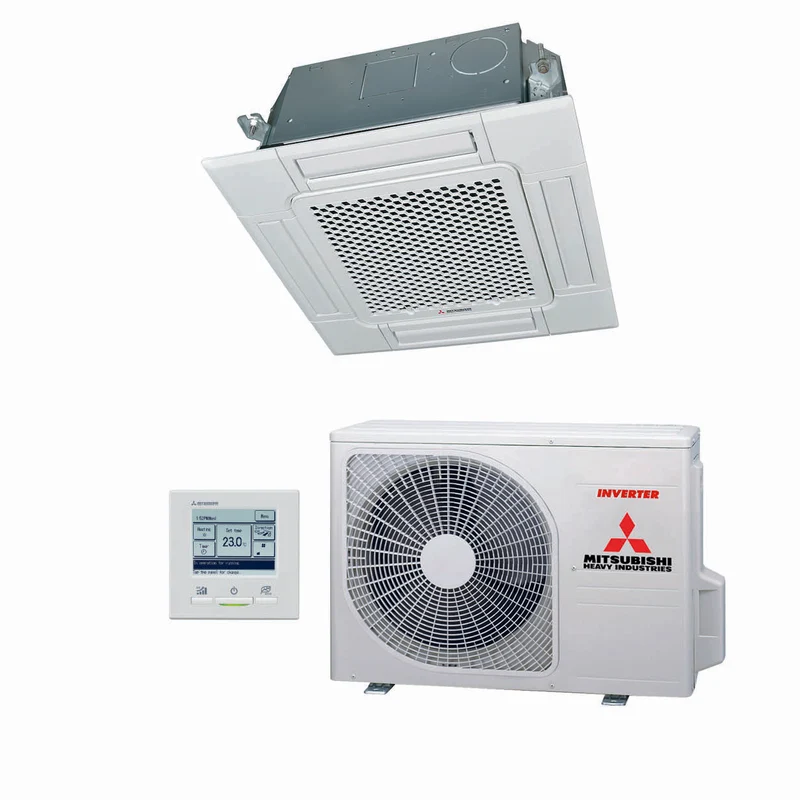 Mitsubishi Cassette 60x60 single-split set FDTC25VH 2,5kW inclusief paneel en wandbediening