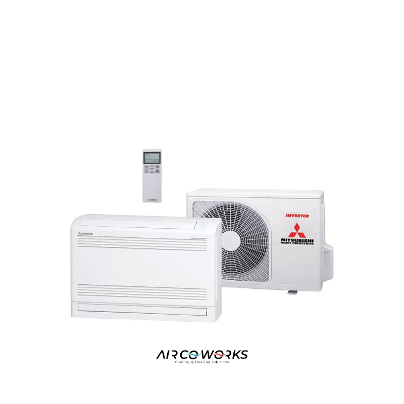Mitsubishi vloermodel SRF50ZSX-W + SRC50ZSX-W 5,0kW