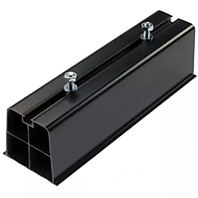 Montagebalk buitenunit van hard PVC, lengte 450mm set