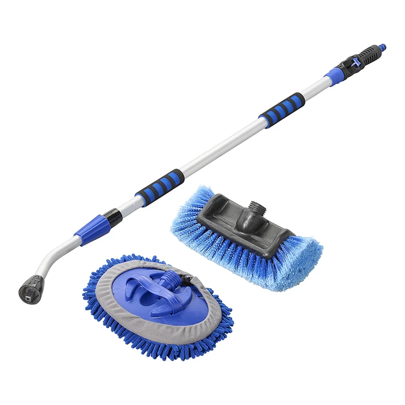ProPlus Wasborstel telescopische steel 1,90 m met chenille microvezel en 3D wasborstelkop
