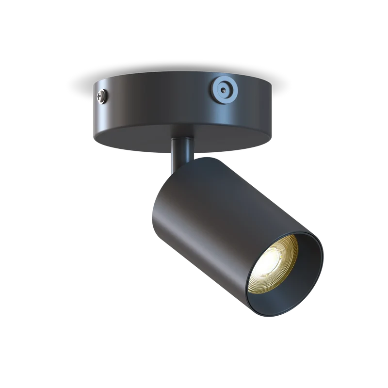 Calex Ronde Opbouwspot – Mat Zwart – GU10