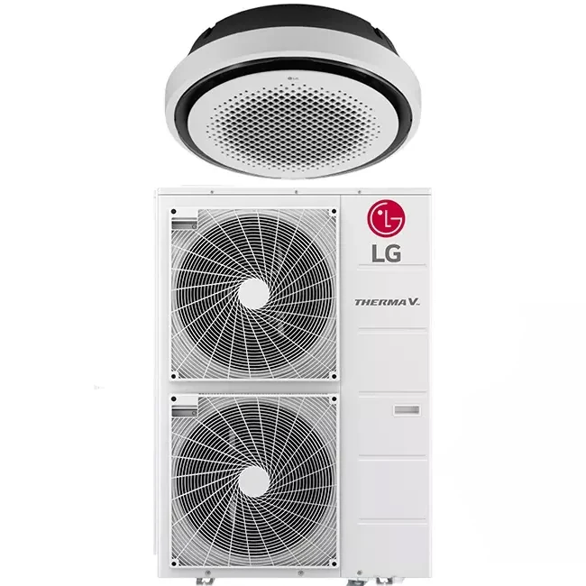 LG Cassette ROND airco met afdekplaat UT48F-S R32 13,4 kW set