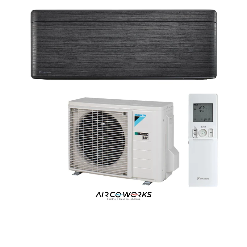 Daikin Stylish wandmodel FTXA20BT + RXA20A 2,0kW Zwarthout