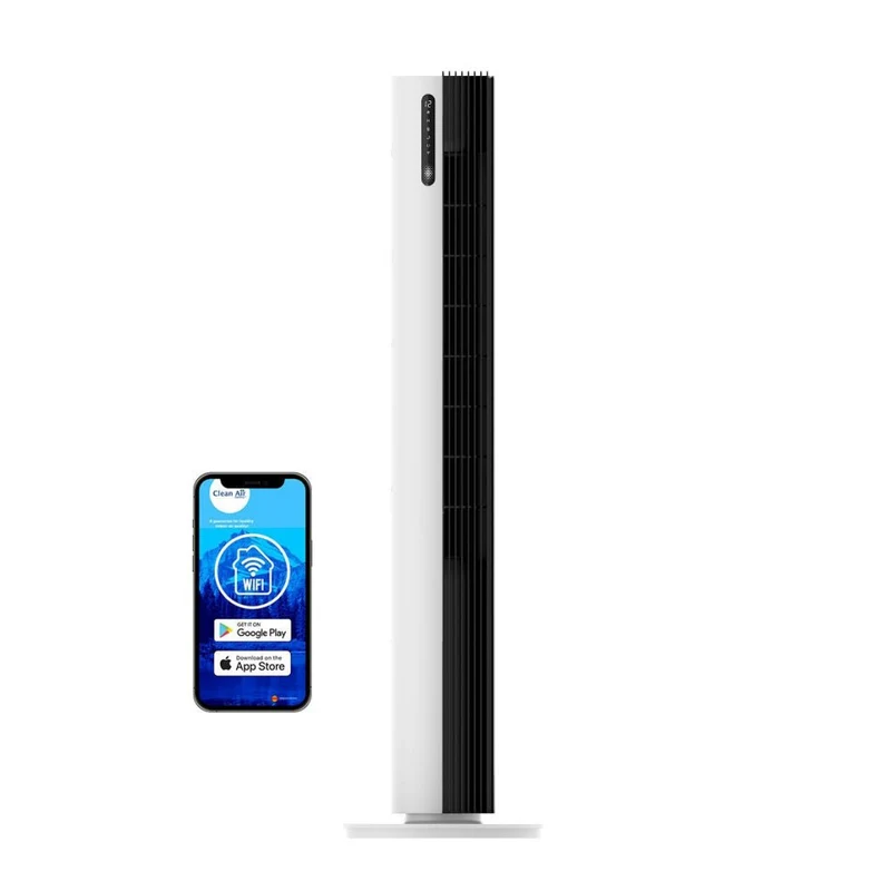 Clean Air Optima CA-407W smart luxe torenventilator (zwart/wit)