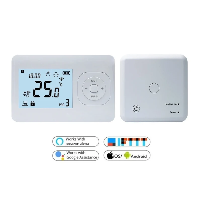 Draadloze Thermostaat met Plug-in Ontvanger