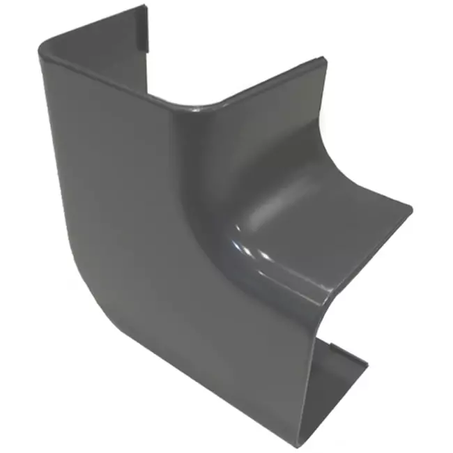 Climaplus airco leidinggoot Haakse platte bocht 90x65mm RAL 7016 GRIJS