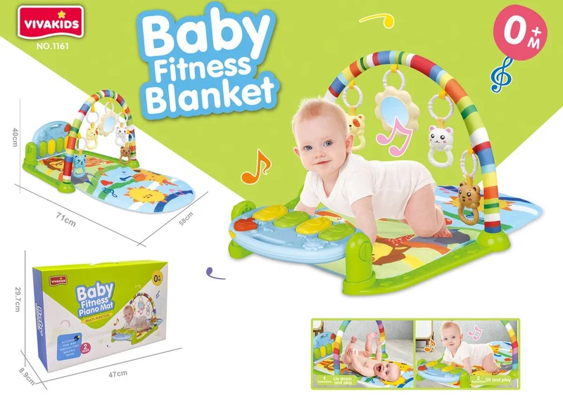 Babygym - Speelmat speeltjes en Piano - 0 jaar - fitness mat - Viva Kids