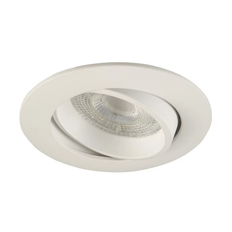 Inbouwspot Costa - Kantelbaar - Rond 82 mm - Wit