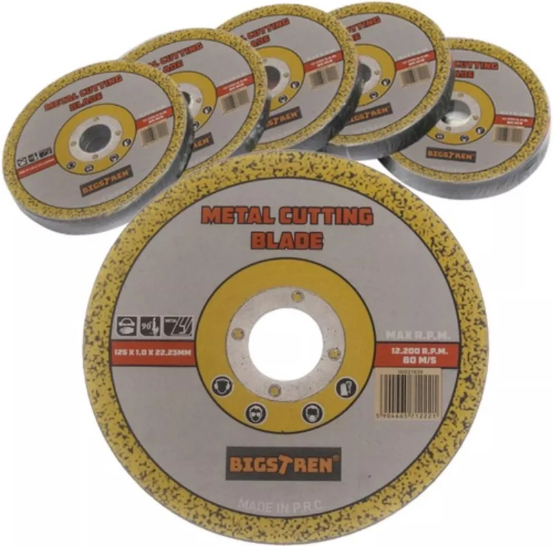 Slijpschijf - Slijpschijven - 50 stuks - 125mm x 1mm - Geschikt voor Metaal/staal - Doorslijpschijf - Bigstren