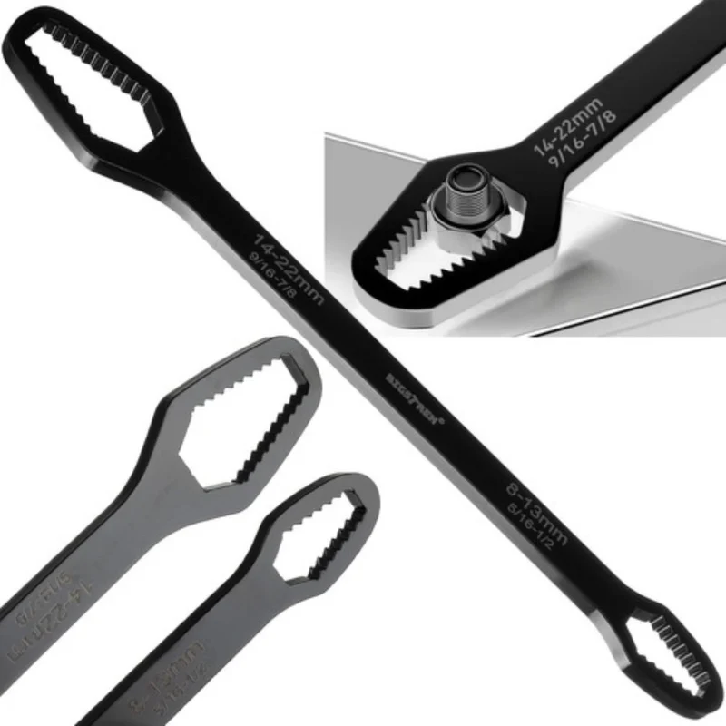 Bigstren Ruhhy Universele Ringsleutel 8-22mm - Multifunctioneel en Duurzaam Gereedschap