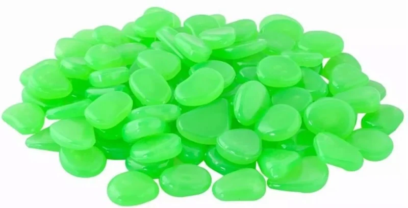 Gardlov Glow-in-the-dark Stenen - set van 100 stuks - Groen