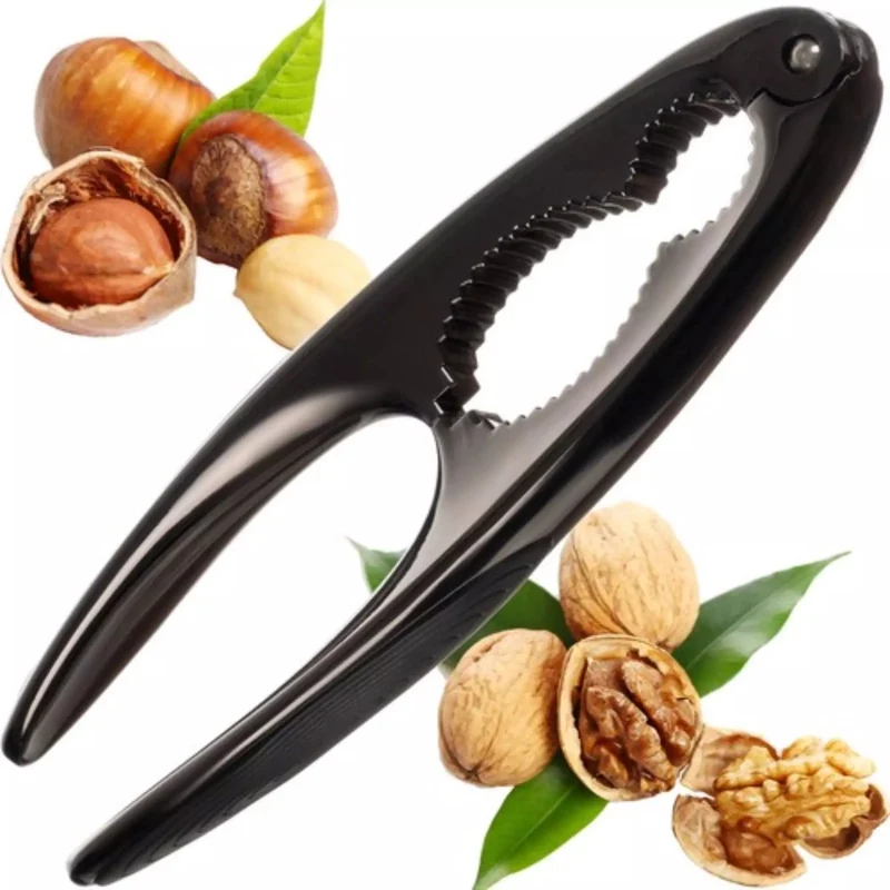 Ruhhy Stalen Notenkraker met Softgrip - Ideaal voor Walnoten & Hazelnoten