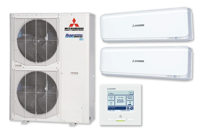 Wand duo-split set Hyper inverter SRK125ZSX 12,5 kW bedrade wandbediening