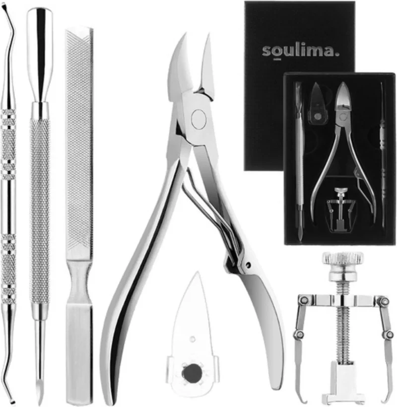 Set voor ingegroeide nagel - kalk nagels - ingegroeide nagels behandelen - nagelknipper - nagelclipper -nageltang - 6 delig
