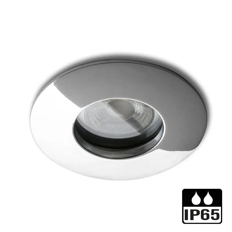 Badkamer inbouwspot - IP65 - Rond 83 mm - Chrome