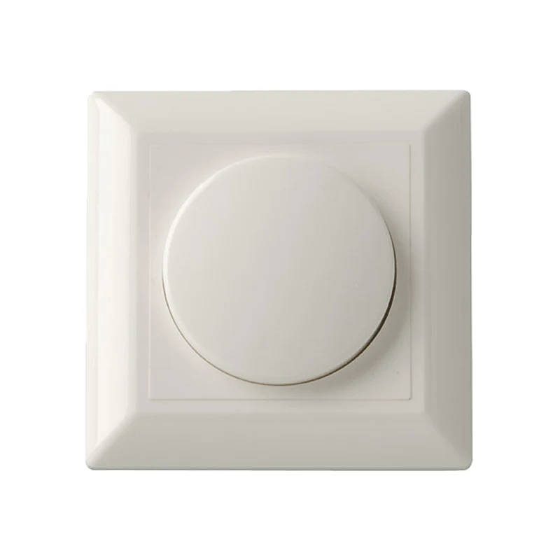 Dimmerknop met afdekraam - Wit - Lybardo
