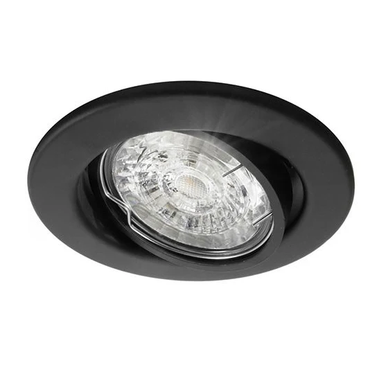 Inbouwspot Lucca - Kantelbaar - Rond 81 mm - Mat zwart