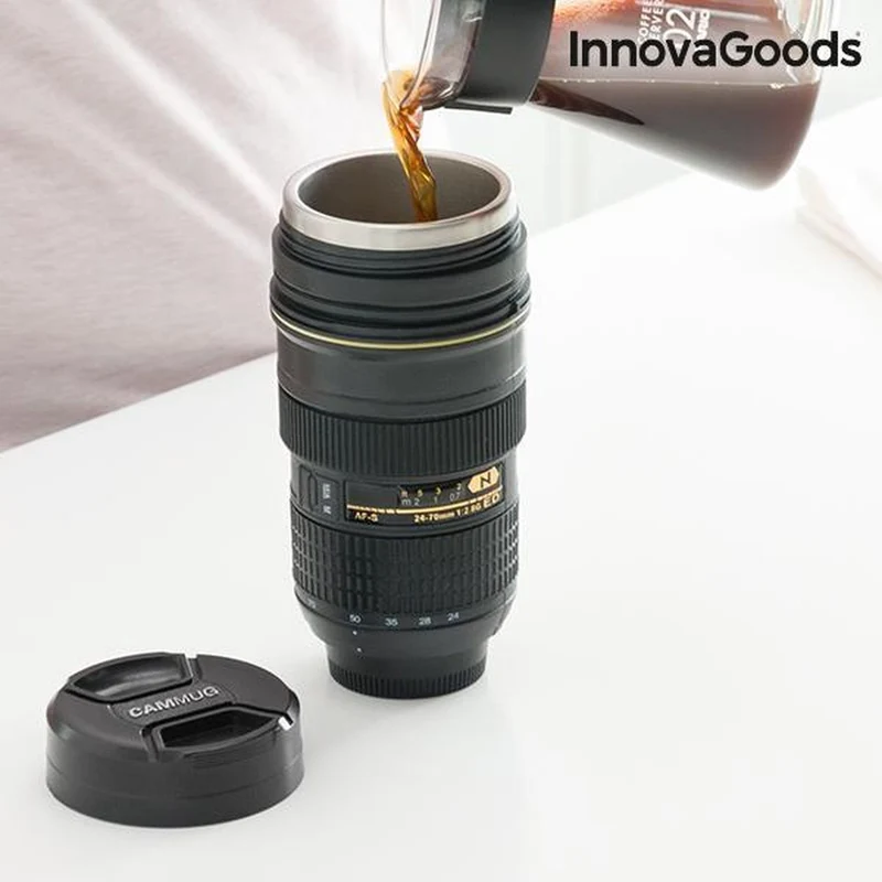 InnovaGoods - Thermische Beker met Deksel - Drinkbeker - Meervoudig gebruik: Mok, Thermos, Potloodhouder, Kan, Bloempot...