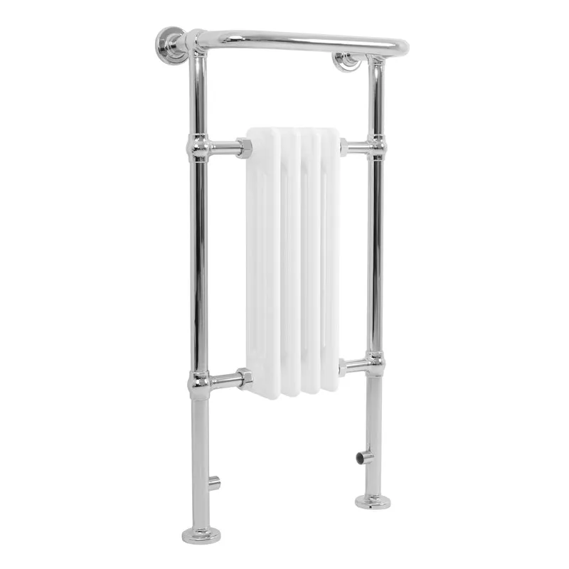 Klassieke Radiator met Verwarmde Handdoekrek - 950 mm x 480 mm - Wit